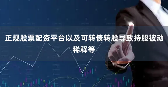 正规股票配资平台以及可转债转股导致持股被动稀释等