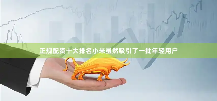 正规配资十大排名小米虽然吸引了一批年轻用户