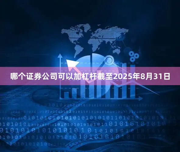 哪个证券公司可以加杠杆截至2025年8月31日