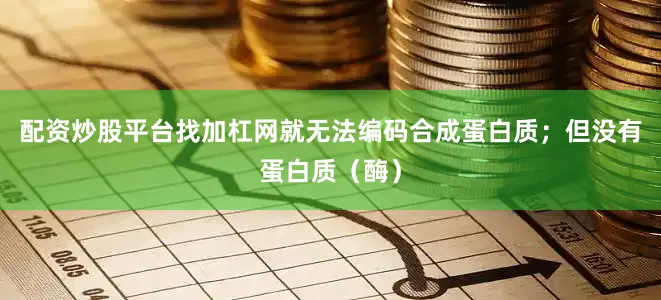 配资炒股平台找加杠网就无法编码合成蛋白质；但没有蛋白质（酶）