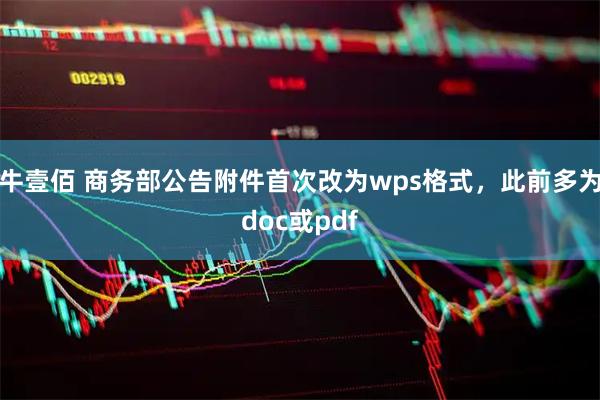 牛壹佰 商务部公告附件首次改为wps格式，此前多为doc或pdf